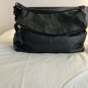 Kate Spade Black Pebbled Leather Shoulder Bag